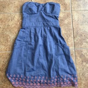 American eagle strapless dress