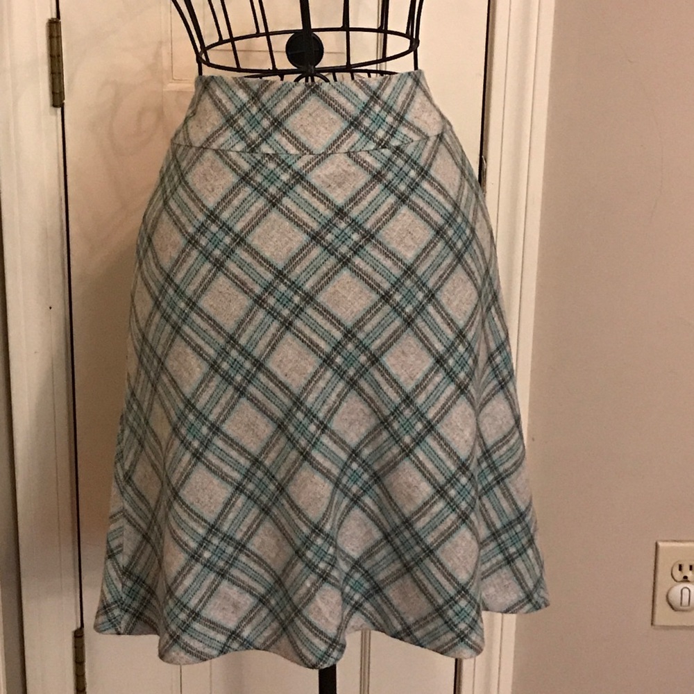 TALBOTS MULTICOLOR WOOL SKIRT FULLY LINED