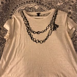 J Crew necklace t-shirt size large