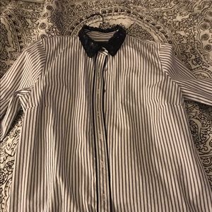 Squined neck J Crew size 12 button down