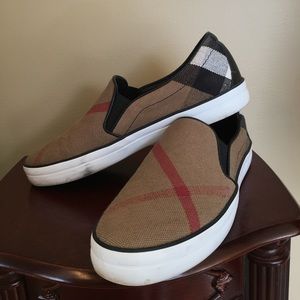 Burberry Gauden Signature Plaid Slip-On Sneakers