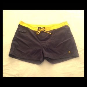Penguin Men's Flat Waist Swim Trunk
