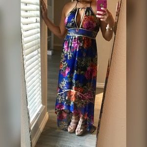 Hi-lo Blue floral dress