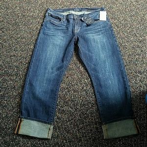 Women Lucky Brand Stretch Sienna Tomboy Crop NWT