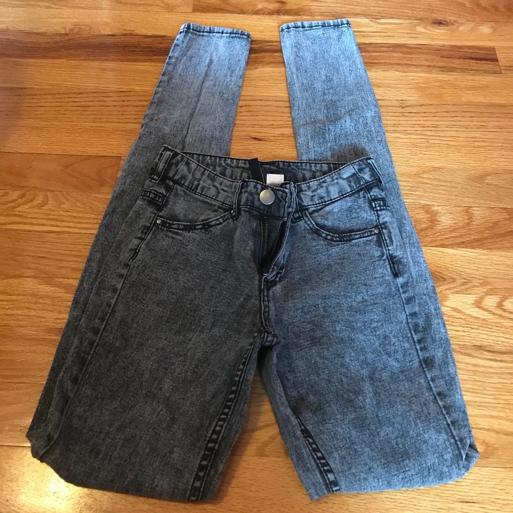 Black Washed-out Jeans