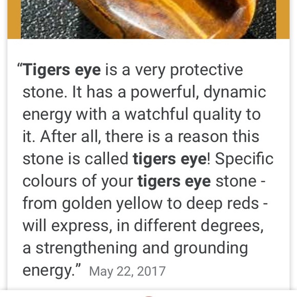 Red tigers eye Sterling dangle earrings - Picture 3 of 3