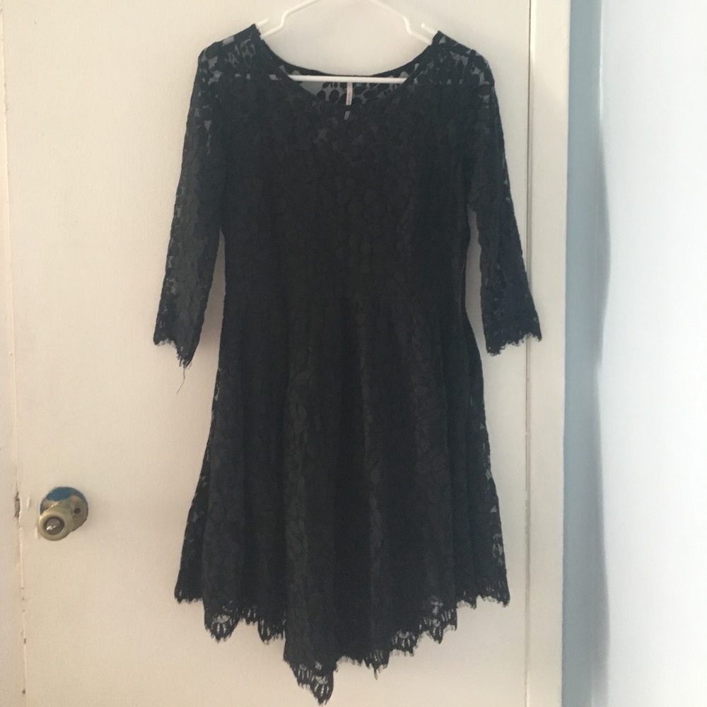 Free people size 8 cocktail little black dress