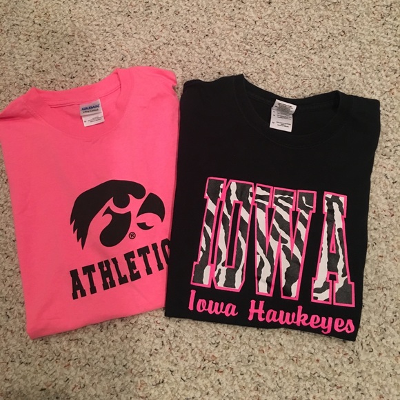Tops - 2 short sleeved Iowa Hawkeye t-shirts