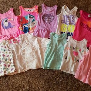 Girls 2t tank top summer lot