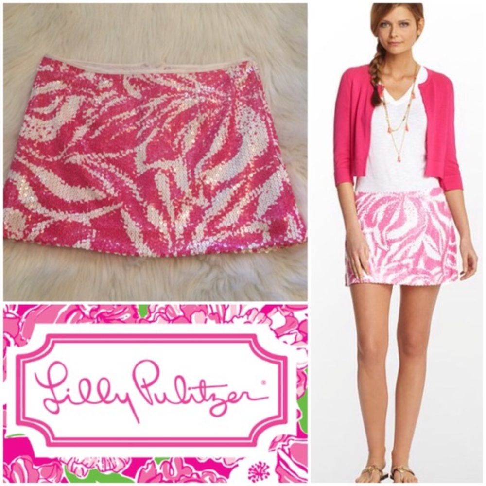 Lilly Pulitzer Sequin Skirt Size 2