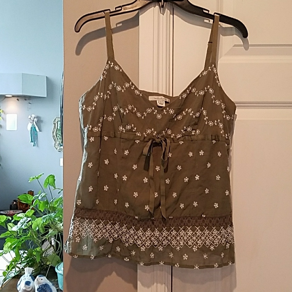Intuitions 100% COTTON TANK,BEAUTIFUL EMBROIDERY - Picture 2 of 5