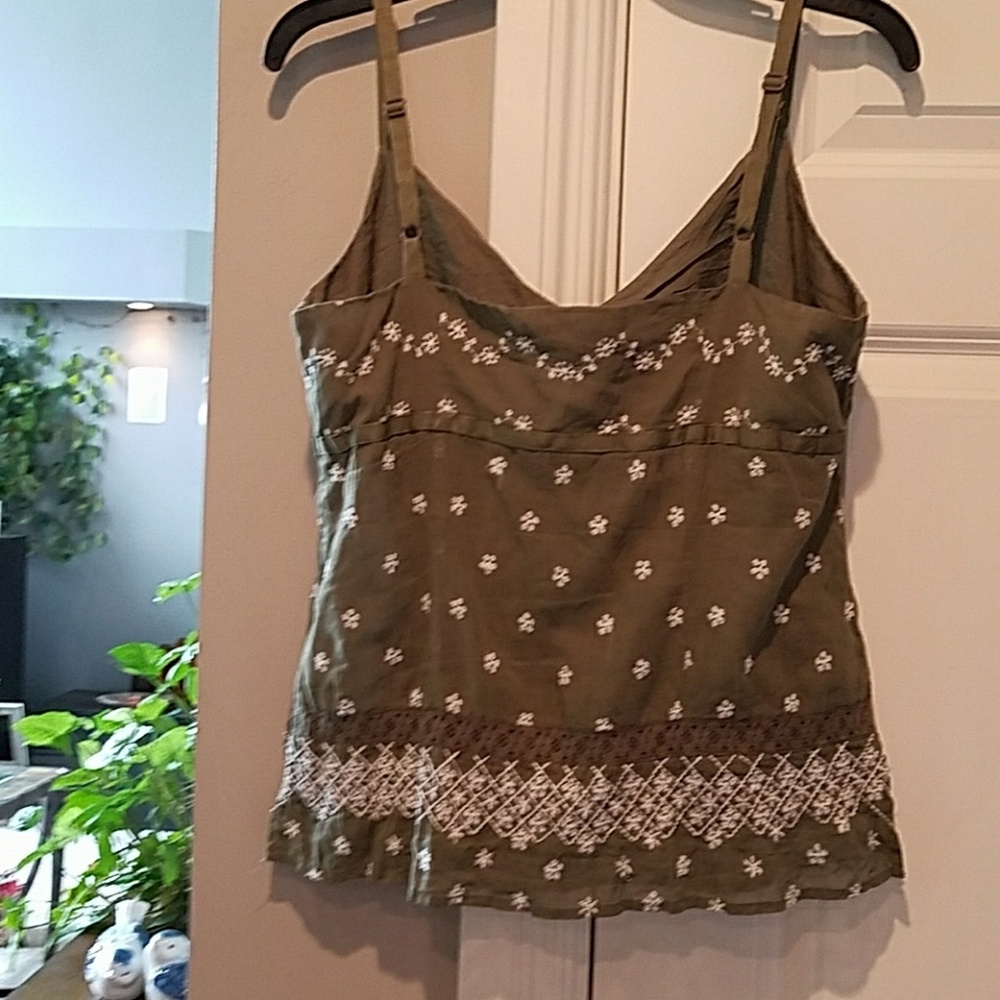 Intuitions 100% COTTON TANK,BEAUTIFUL EMBROIDERY - Picture 5 of 5