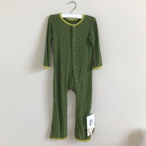 NWT Kickee Pants 2T Beanstalk Coverall