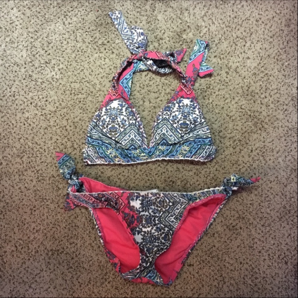 Lucky Brand Pastel Colored Bikini