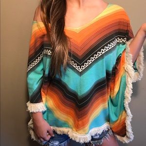 Poncho style top