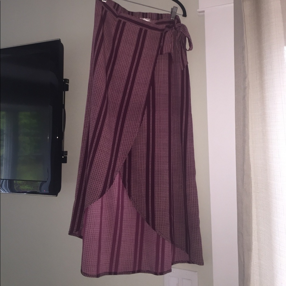 Midi wrap skirt