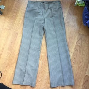 Striped MNG by mango wide leg trousers