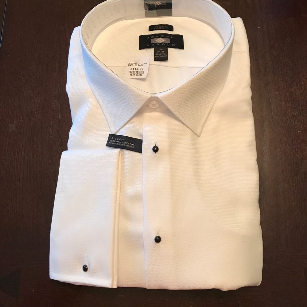 Men's Tuxedo shirt.  New with tags.