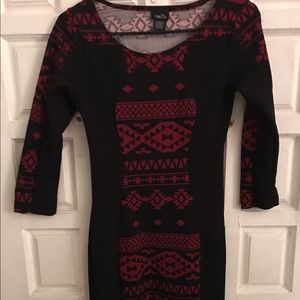 Red & Black Dress