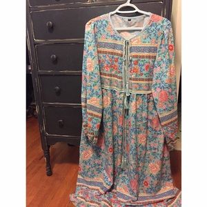 CELESTINE Floral Dress - Blue / XXL