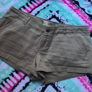 Khaki Hollister Shorts