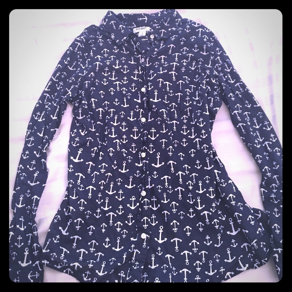 Anchor button down