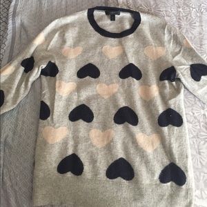 J Crew Gray Heartbreaker Sweater