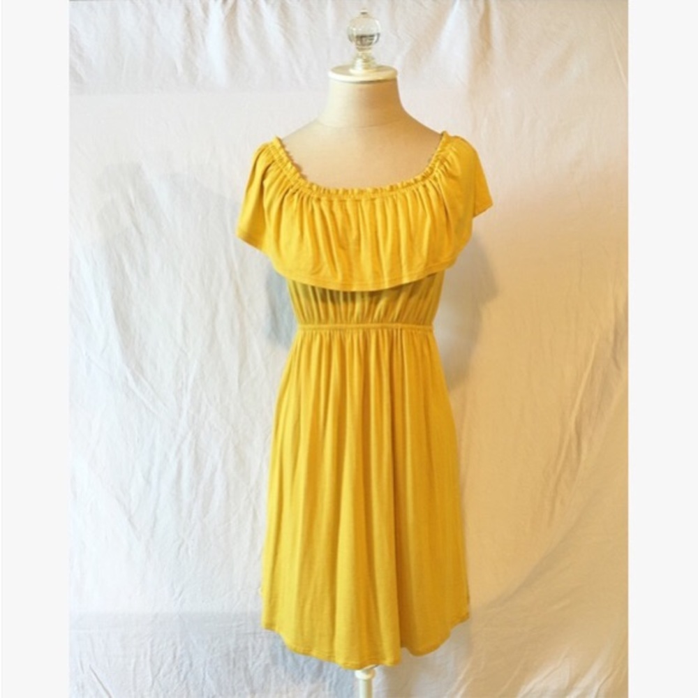 Anthropology Cold Shoulder Dress