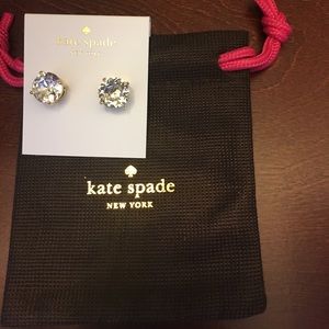 NWT Kate Spade gumdrop clear studs. Never worn!