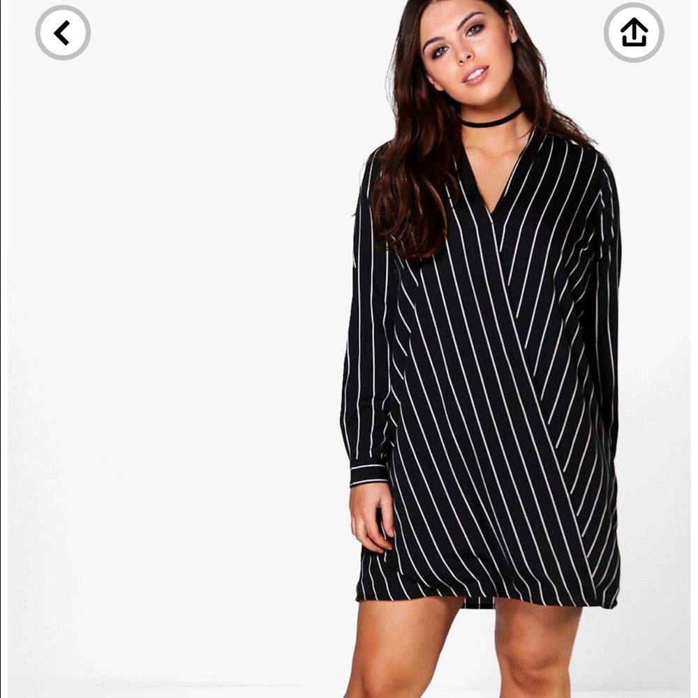 Striped shirt dress