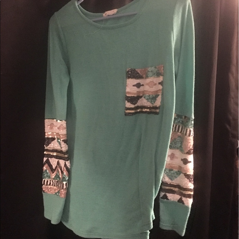 Boutique sequin top