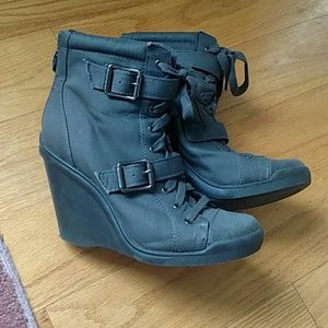 Simply Vera by Vera Wang wedge lace-up boots