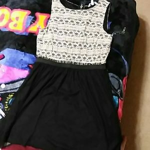 Black  and beige dress