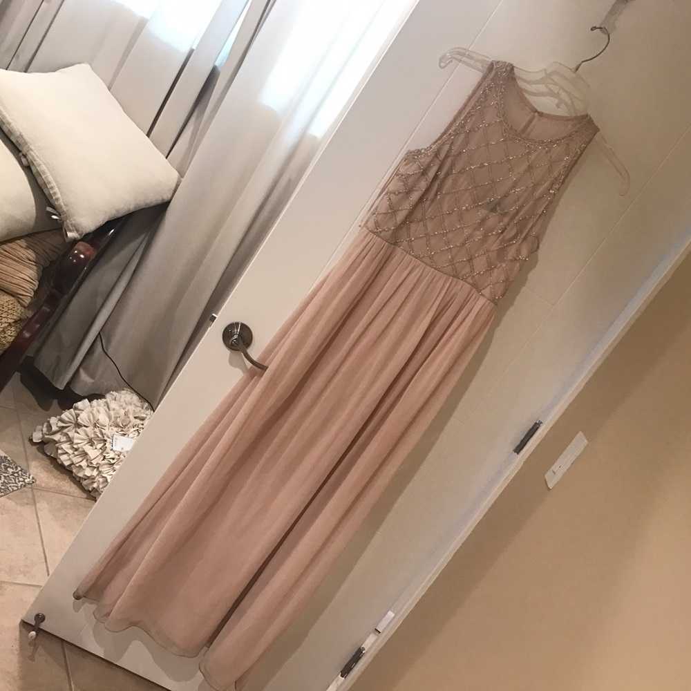 Light pink beaded gown