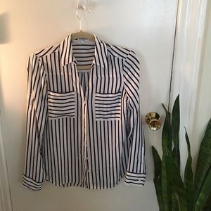 Express portofino slim fit xs striped