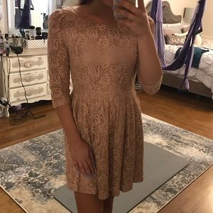 Nude lace dress