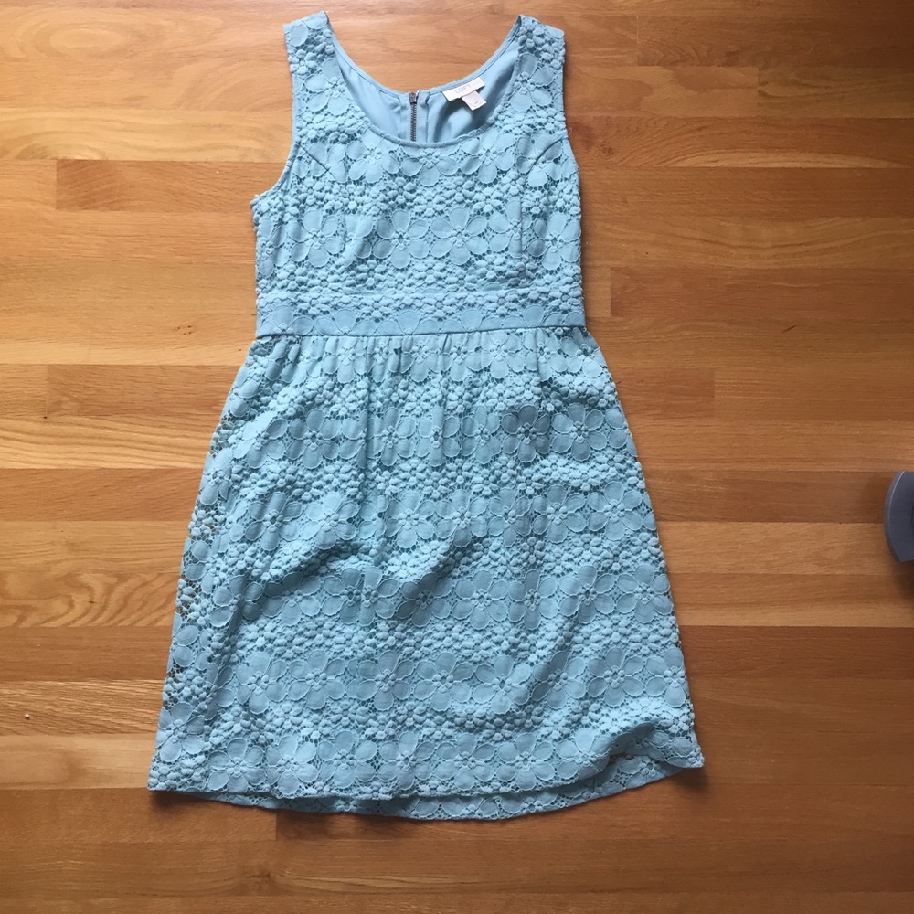 4P LOFT Light Blue Lacey Sundress