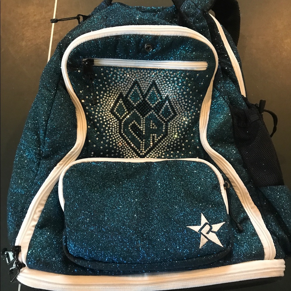 Rebel Cheer Athletics backpack blue glitter!