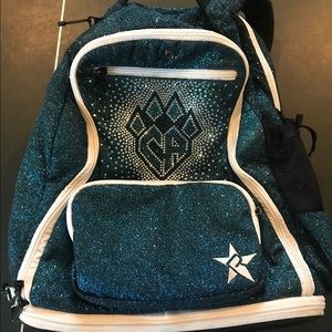 Rebel Cheer Athletics backpack blue glitter!