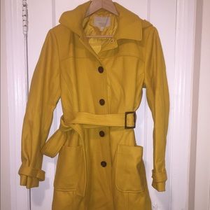 MUSTARD Banana Republic wool coat