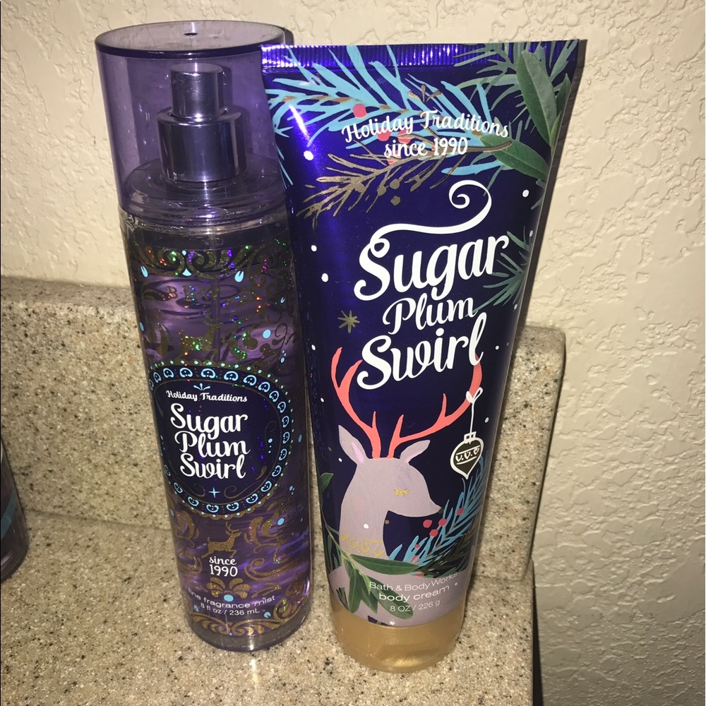 Bath and Body Works perfume and body cream