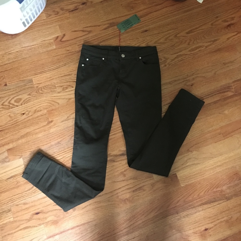 Dark green jeans