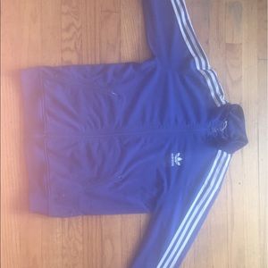 Kids blue adidas zip up