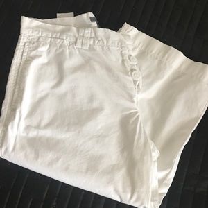 Men's white cotton shorts
