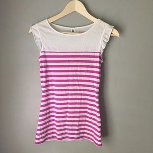 Lilly Pulitzer Striped Lilac Cap Sleeve Top