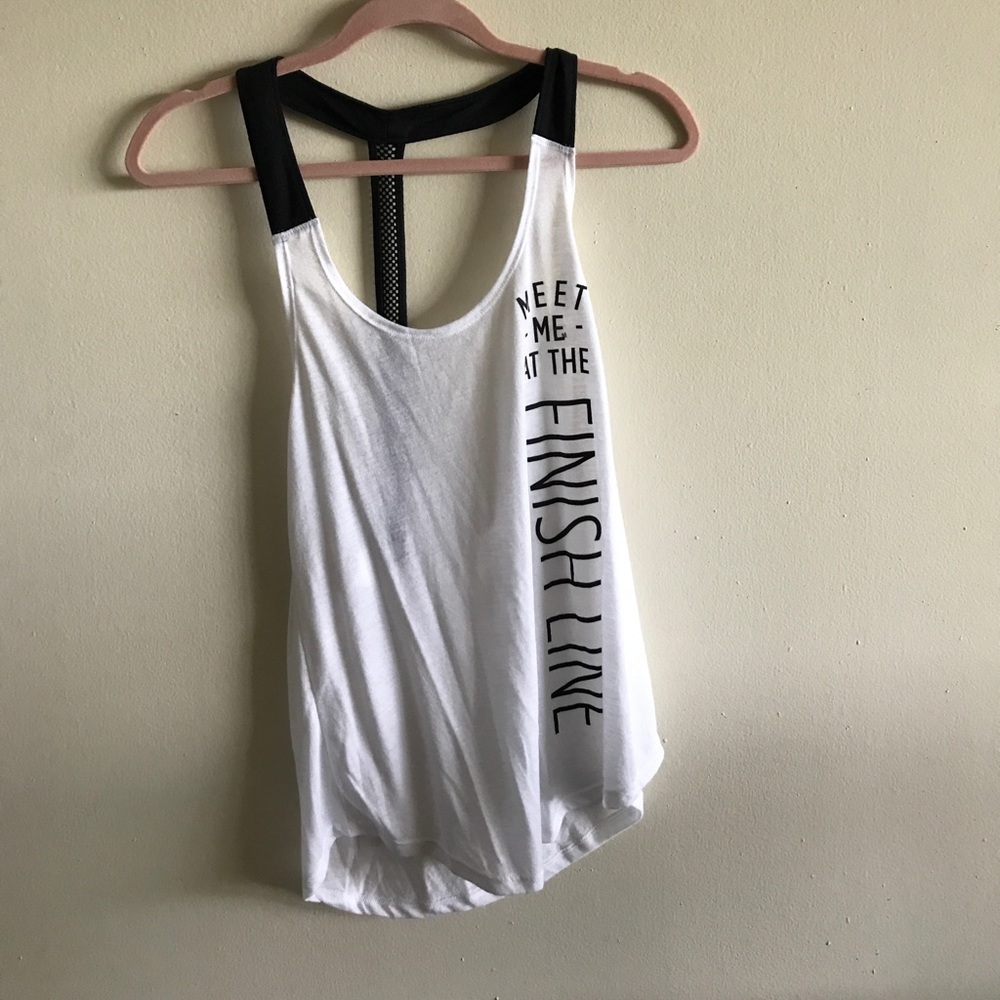 Workout top w/ open back