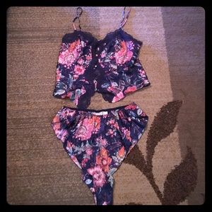 Two piece Victorias Secret Lingerie Set Size Med