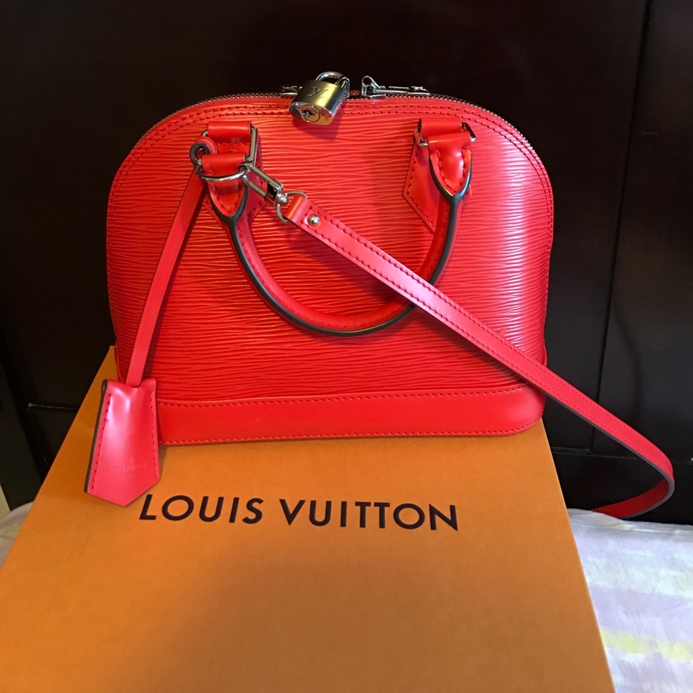 Louis Vuitton Alma BB in Croquelicot (SOLD)