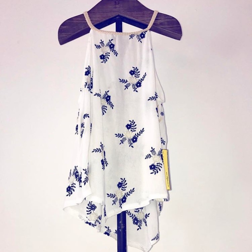 🎉HP🎉Vintage Havana tank with braided trim