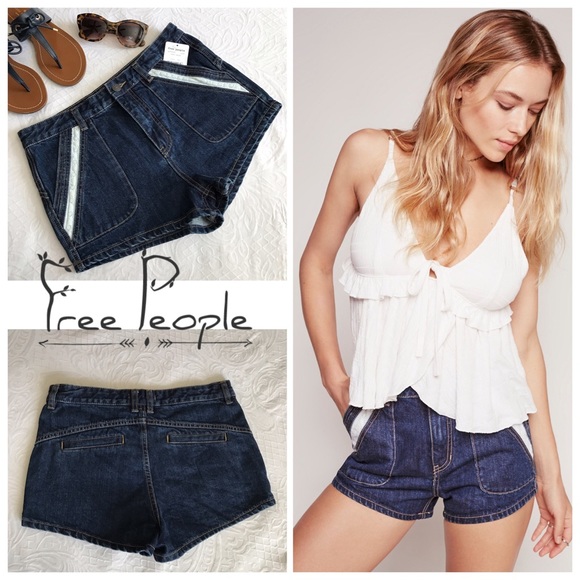 Free People denim shorts - Picture 2 of 6